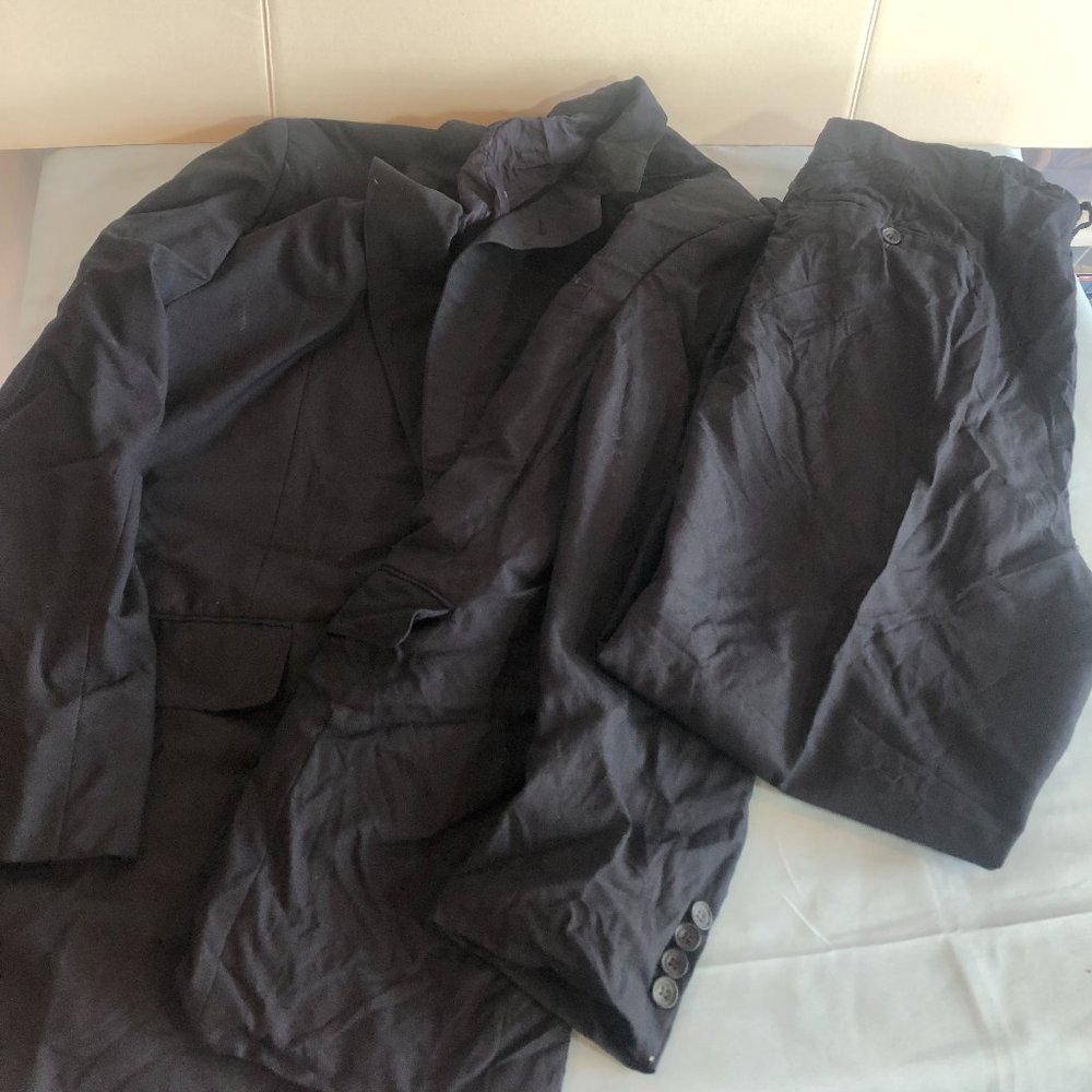 VINTAGE Corbin Ltd Blue Mens Suit Blazer & Pants 36x30 READ DESCRIPTION